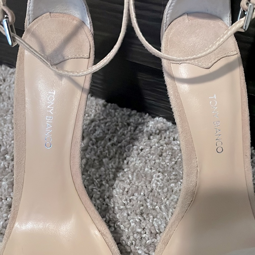 Tony Bianco Aroma Strappy Heeled Sandal In Blush Suede - Picture 4 of 10